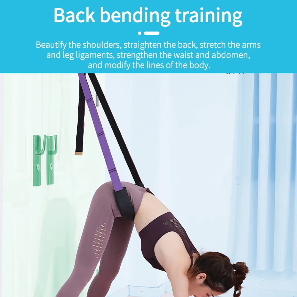 

Women Yoga Pilates Stretch Pull Strap Belt Fitness Exercise Gym Rope Figure Waist Leg Resistance Fitness Exercise Band Yoga Belt