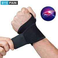 1pcs byepain wrist bracewrist wraps support adjustable straps fits for carpal tunnelvolleyballbadmintontennisbasketball