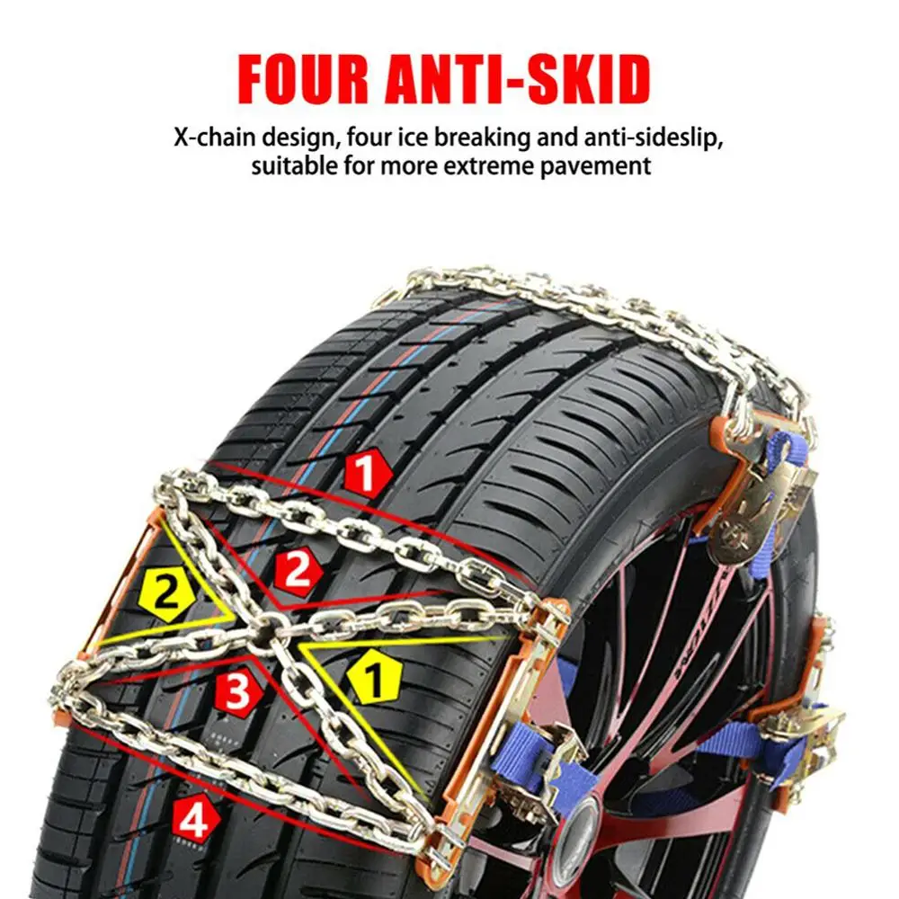 HiMISS Universal Steel Truck Car Wheels Tyre Snow Ice Chains Winter Anti skid Vehicles SUV Wheel Chain|Колесные цепи| |