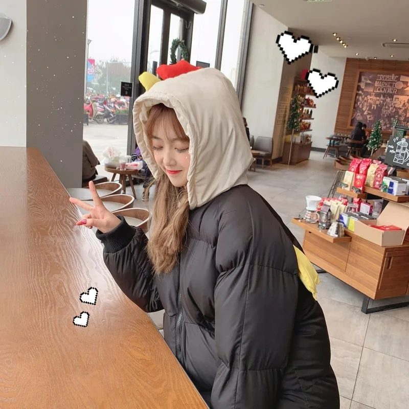 

Winter new sweet and lovely girlfriends padded jacket will move small wings fashion Japanese cotton clothes female trend