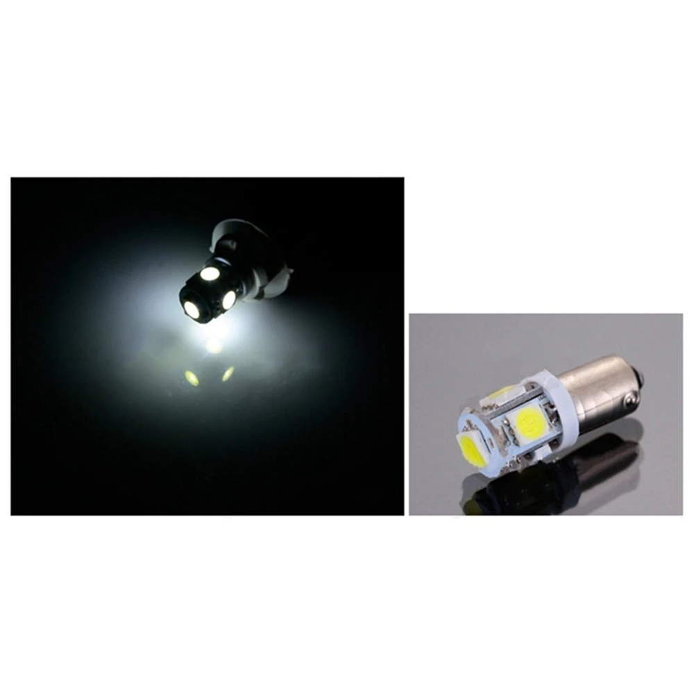 Белый 5 шт./компл. автомобиля Габаритные фары Ba9S T4W Smd 5050 5 СВЕТОДИОДНАЯ башня 96 люмен Клин лампочки Led Dc12V - Название цвета: Белый