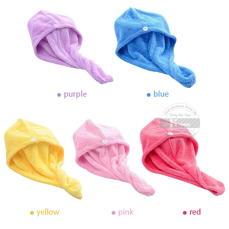 Женская быстросохнущая шапочка для волос Konco очень Впитывающее банное полотенце