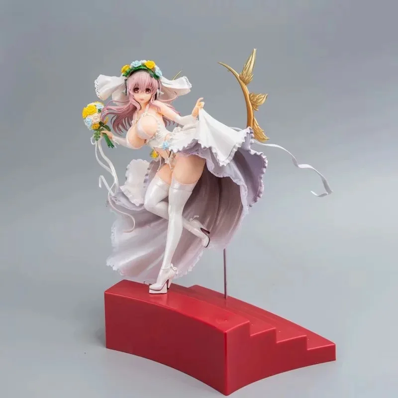 Аниме 30 см Super Sonico 10th юбилей свадебное платье красивая девушка ПВХ фигурка