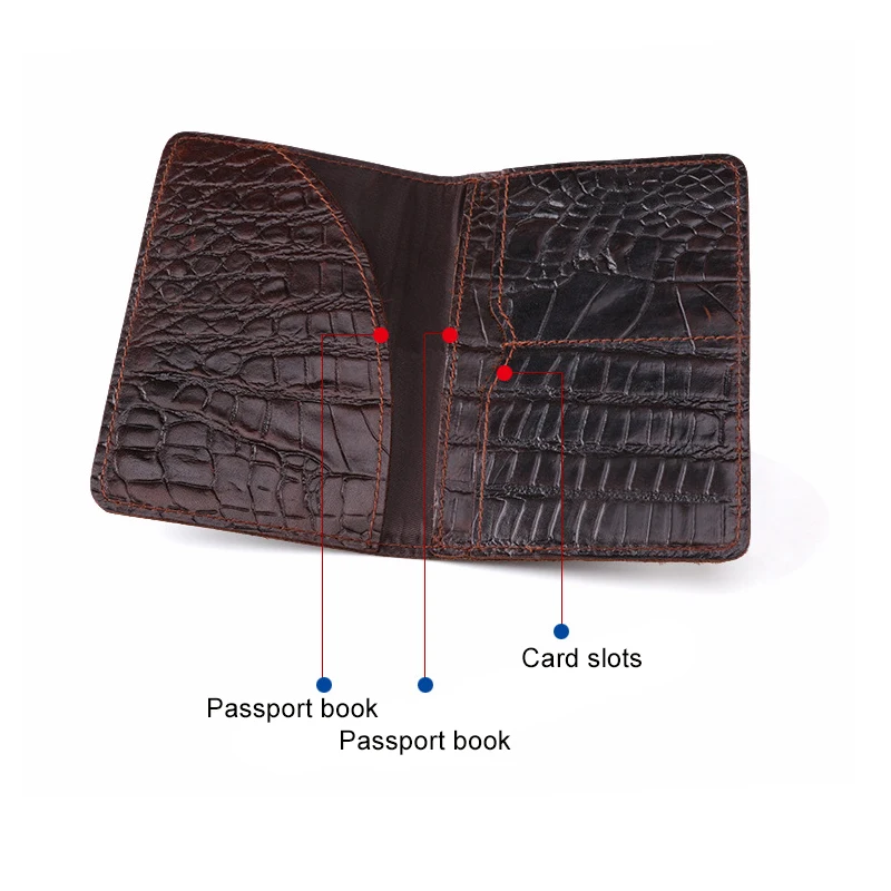 Держатель для паспорта из натуральной кожи с RFID защитой|Держатели карт и