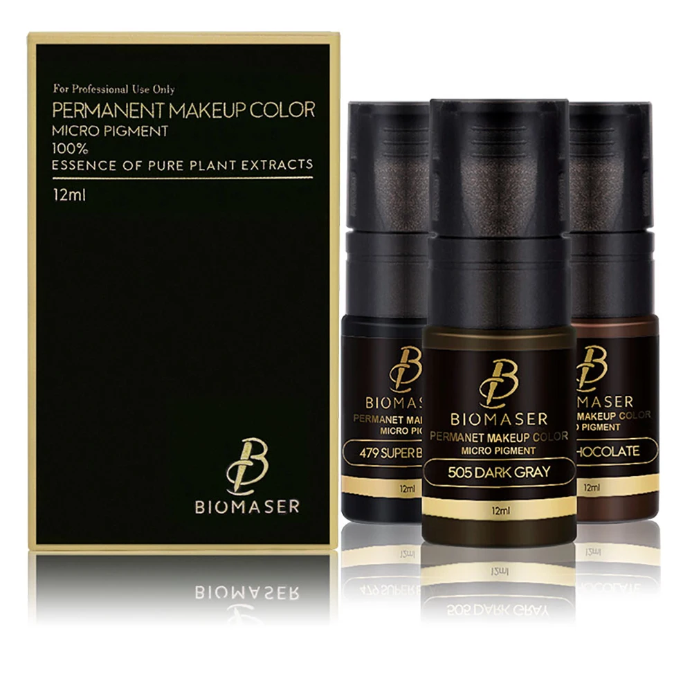 BIOMASER Перманентный корректор микро макияж пигментные чернила для татуажа бровей