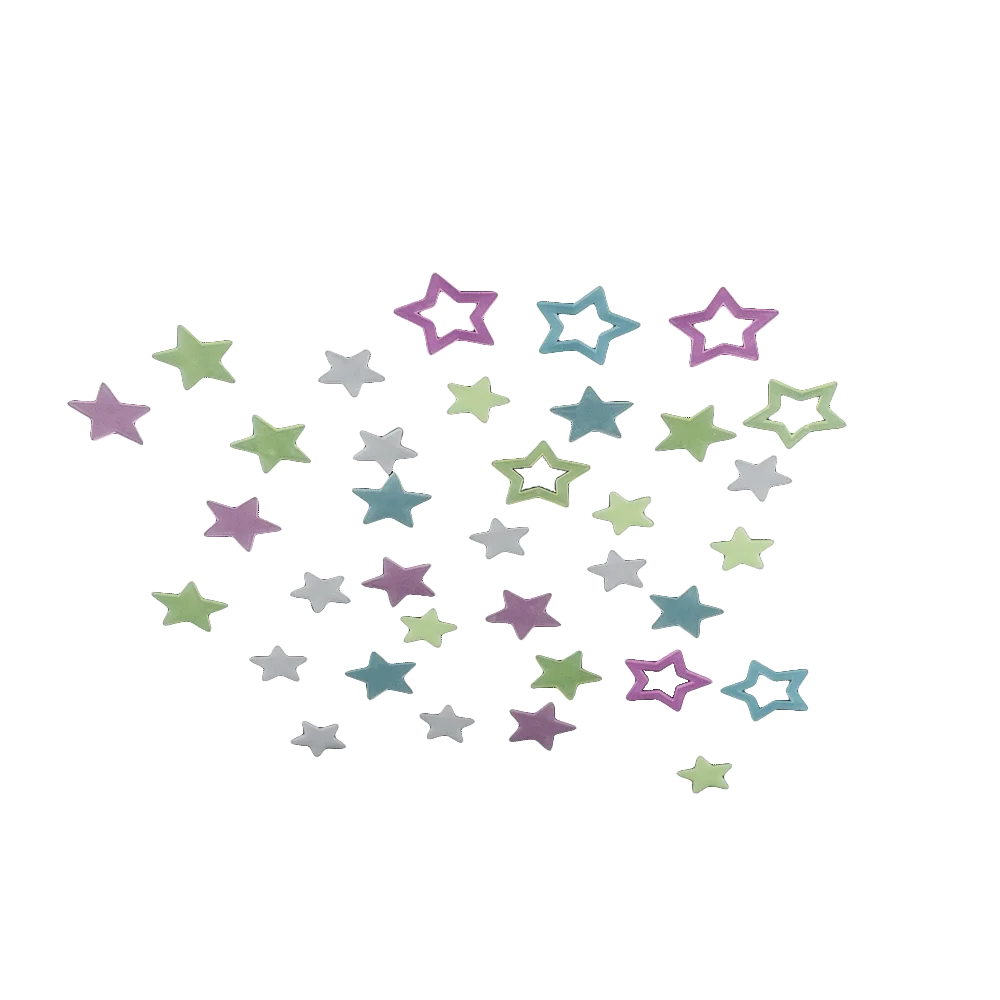 Наклейки на стену в виде звезд светящиеся темноте (50 шт.) | Дом и сад