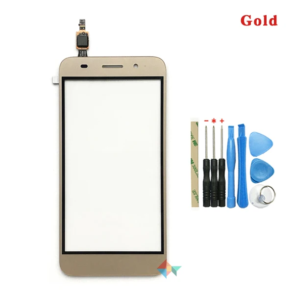 Gold With Tool Высокое Качество 5," для huawei Y3 CRO-U00 CRO-L02 CRO-L22/Y5 lite Сенсорный экран дигитайзер передней Стекло объектив Сенсор Панель - Цвет: Gold With Tool