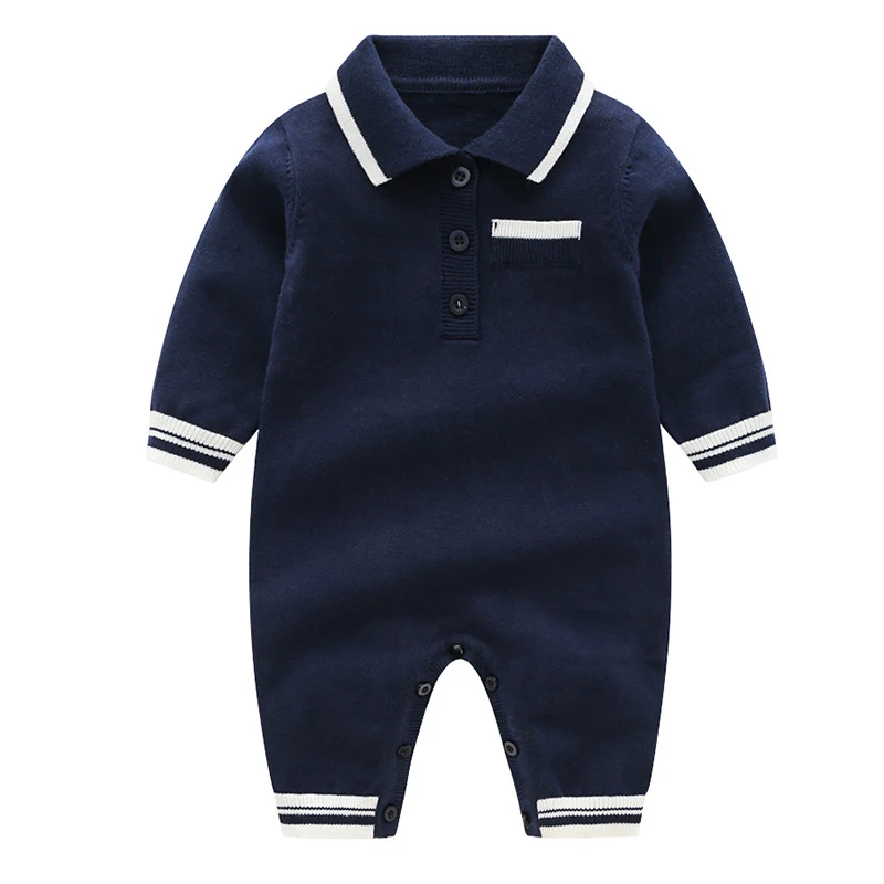 Одежда для маленьких мальчиков комбинезоны с длинными рукавами новорожденных