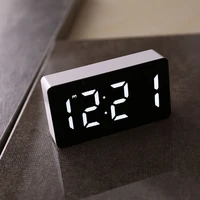led electronic watch mirror alarm clock home furnishings smart small tools desk digital bedroom decoration table and accessory