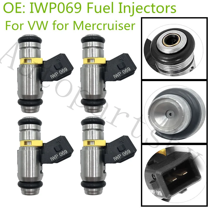 4 шт. расход топлива форсунка IWP069 для Harley Davidson Ducati Mercruiser Mag IWP 069 861260T|Топливный