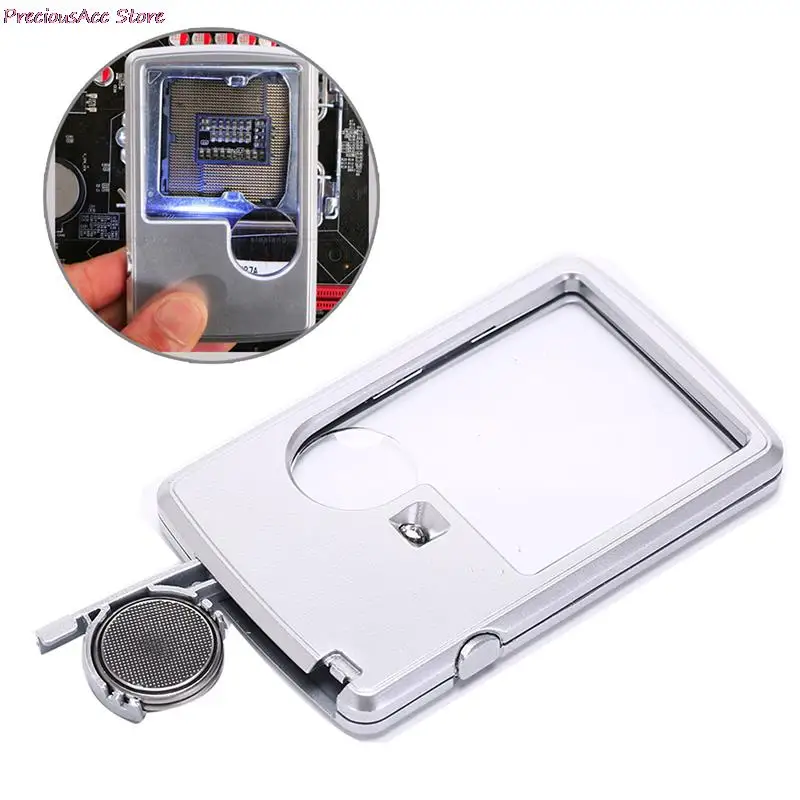 1 шт. новый инструмент для ремонта УФ-часов Карманная Лупа 3X 5X Лупа-микроскоп