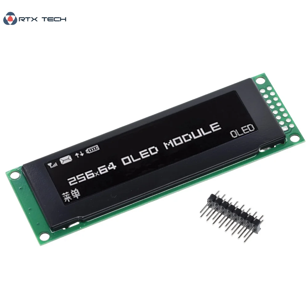 Новый OLED дисплей с точкой 2 8 дюйма 256x64 25664 фотодисплей LCM драйвер SSD1322 поддержка