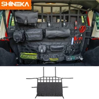 shineka stowing tidying for jeep wrangler jk jl 2007 2018 car trunk pet isolation net storage bag for jeep wrangler accessories