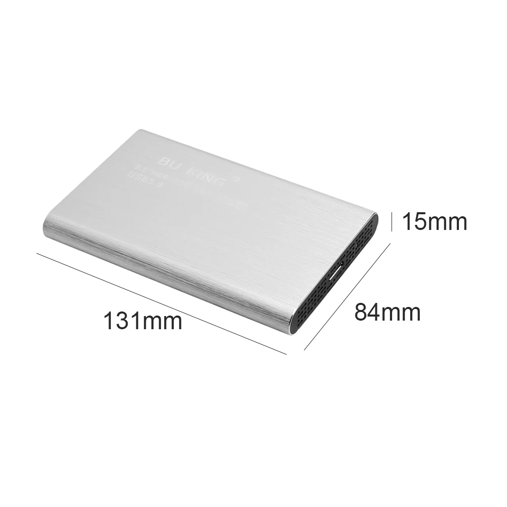 Портативный внешний жесткий диск USB 3 0 2 5 дюйма HHD алюминиевый корпус с