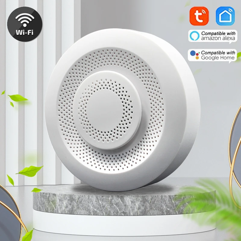 

Tuya WIFI Smart Air Box Carbon Dioxide Detector CO2 Gas Smart Sensor Formaldehyde VOC Temperature Humidity Sensor App Control
