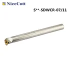 Токарный инструмент Nicecutt S **-SDWCR11, держатель внутреннего токарного инструмента, Расточная оправка для твердосплавной режущей пластины DCMT11