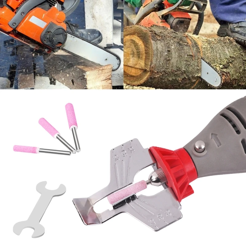 

Chainsaw Sharpening Kit Chain Saw Abrasives Electric Grinder Polishing Attachment Tool Accessories Set