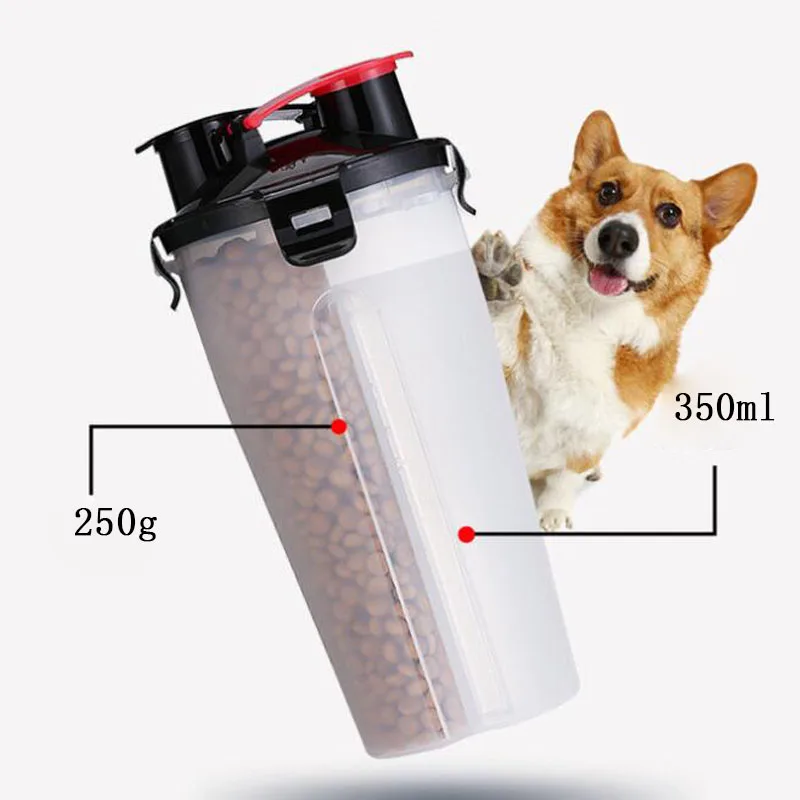 2 в 1 пластиковая бутылка для воды|Кормление собаки| |
