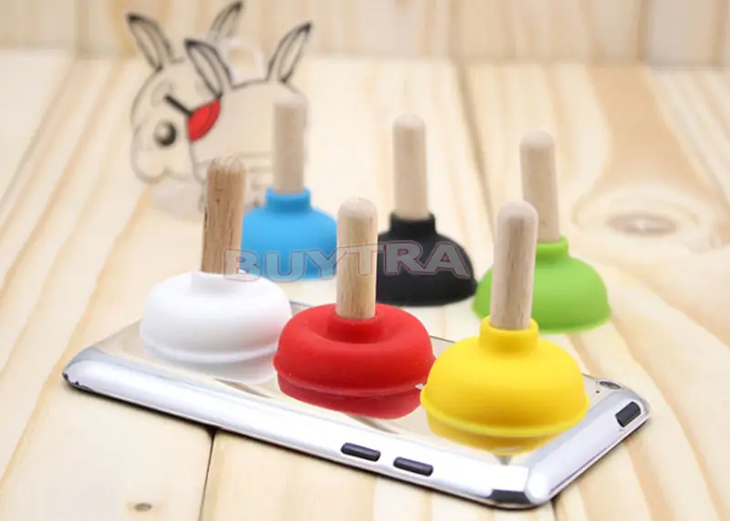 6 шт Мини плунжера телефон держатель сотового телефона с зарядным устройством