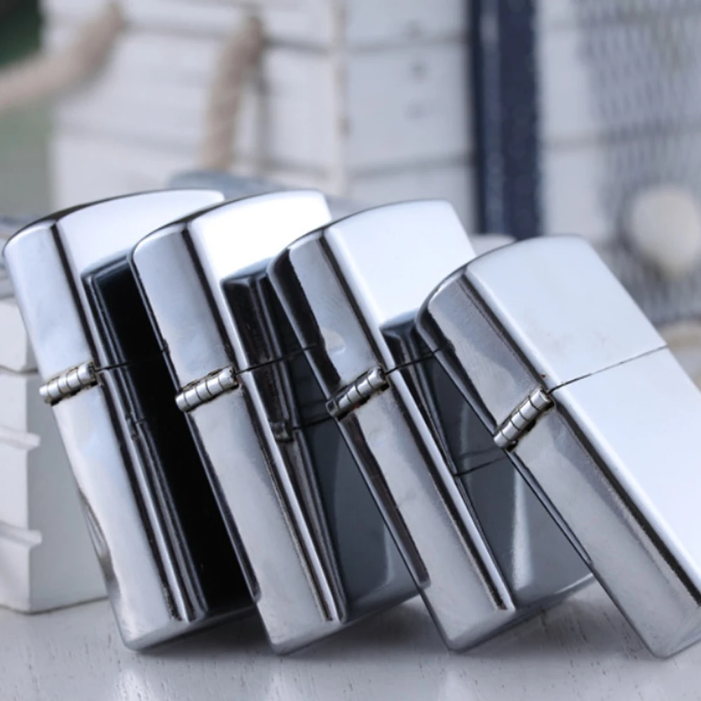 silver 1 шт. керосиновая Зажигалка для курения, аксессуары для сигарет, Флинстоун, зажигалки для дыма, табачная трубка, encendedor isqueiro briquet - Цвет: silver