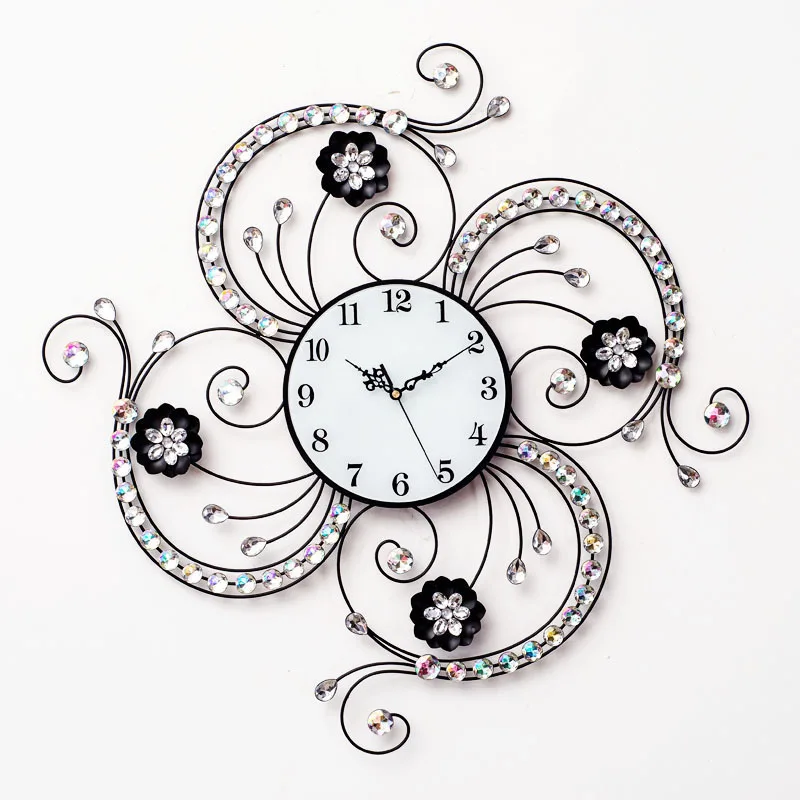 

Pared Decorativo Grande Shabby Chic Home Decor Zegar Wanduhr Watch Wandklok Duvar Saati Relogio De Parede Klok Saat Wall Clock
