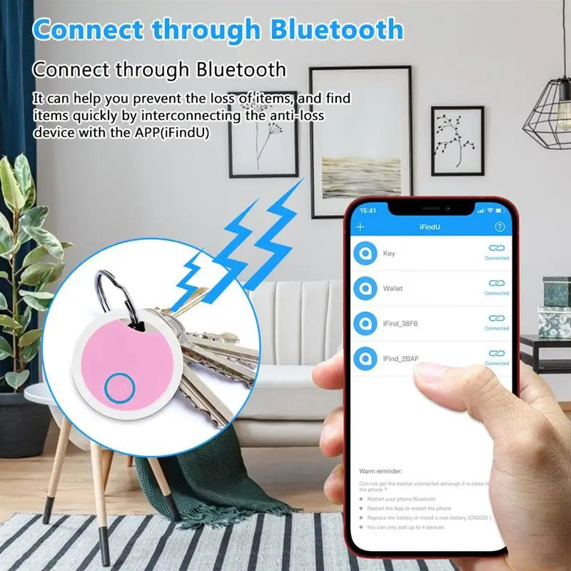 Мини отслеживания анти-потерянный тег ребенок ключ Finder датчик слежения за