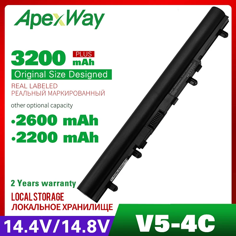 Аккумулятор для ноутбука 14 4 В Acer AL12A32 Aspire V5 571 Series 431G 471 571P 171 471G 431|Аккумуляторы