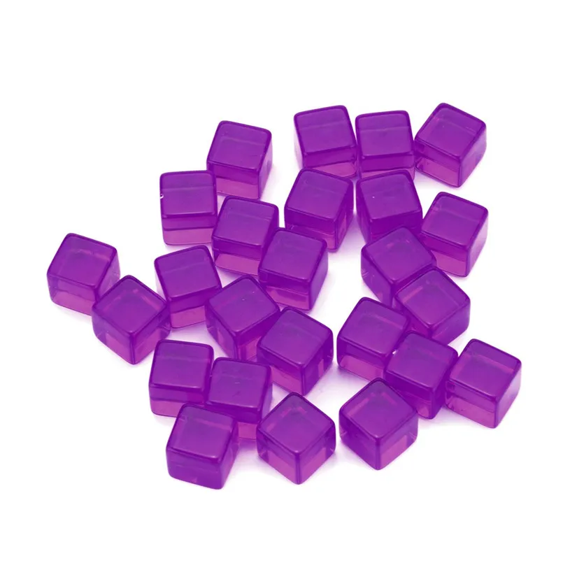 25 шт. прозрачные акриловые зеркальные игральные кости для детей|Кубики| |