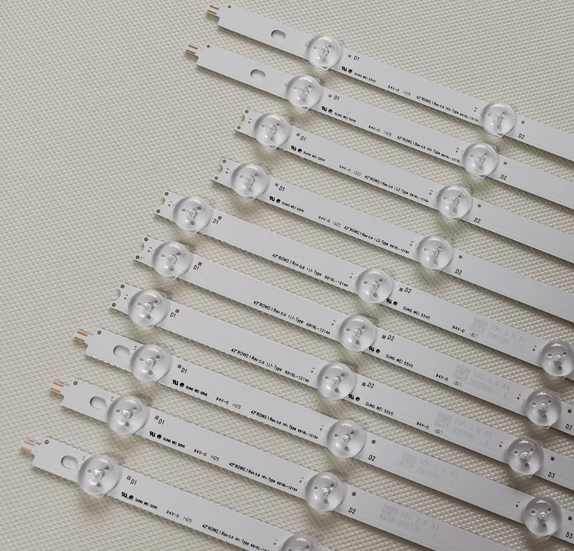 10 шт./компл. новая светодиодная лента для LG 42 &quot42LA620S 42LN570S 42LN5400 42LN5700 6916L 1214A 1215A 1216A