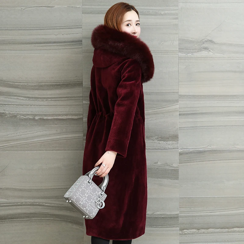 Пальто из натурального меха овчины зимнее пальто женская одежда 2020 Корейская