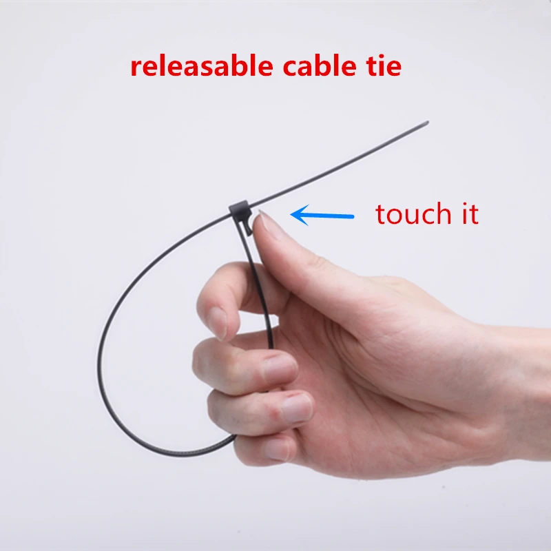 100 шт. нейлоновые стяжки для кабелей многоразовая упаковка