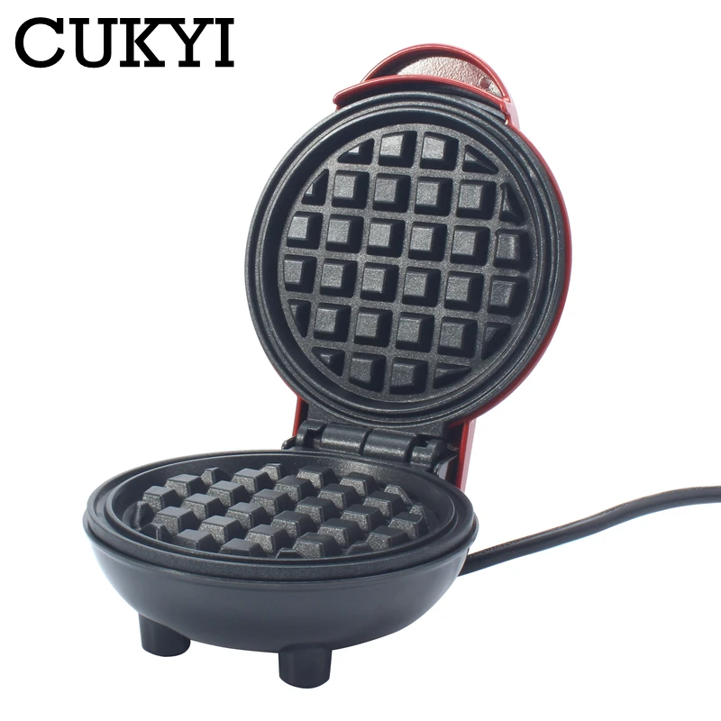 Домашняя мини вафельница CUKYI двухсторонняя нагревательная машинка для завтрака