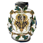 Мужские толстовки с 3D-принтом, модная Роскошная Толстовка в европейском дворцовом стиле, с рукавом унисекс, Мужская толстовка, повседневный детский спортивный костюм большого размера