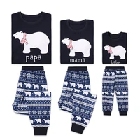 family matching clothes pajamas sets father mother daughter son print sleepwear kids mama and me outfits clothing nightwear