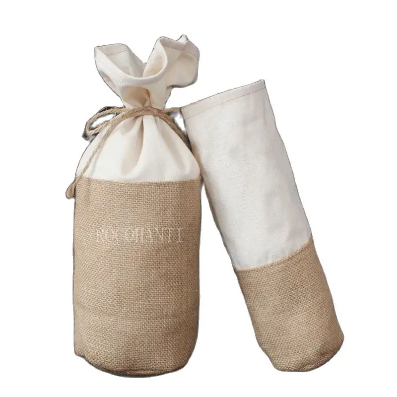 Маленькие зернистые мешки с круглым дном 10х джутовый мешок для риса хлопковая