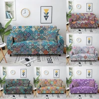 elastic sofa cover bohemian mandala flower pattern cuhion cover for living room sofa chair protector couch sofa cover 1 4 seater