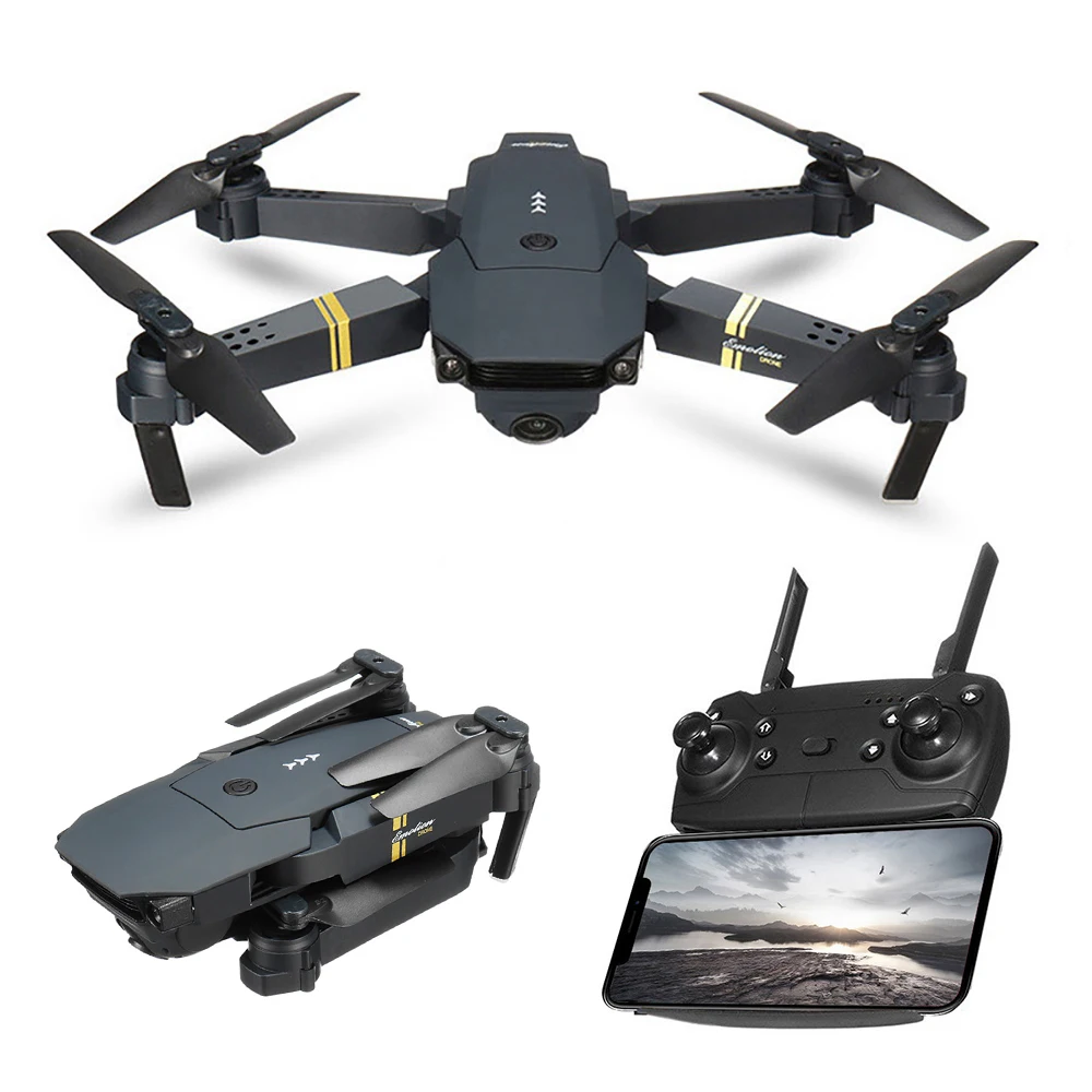 1080P WIFI FPV With Wide Angle HD Camera Drones Hight Hold Mode Foldable Arm RC Quadcopter Drone X Pro RTF Dron Toys