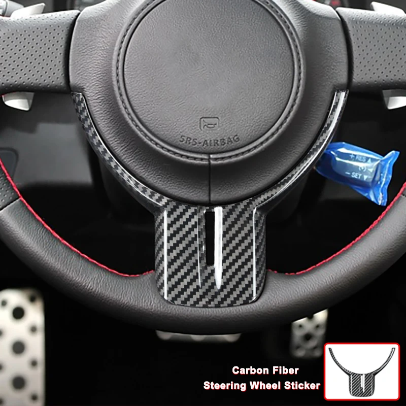 

Car Steering Wheel Panel Cover Trim for Toyota 86 Subaru BRZ 2012-2016 Interior Accessories Hard Carbon Fiber Car Modifications