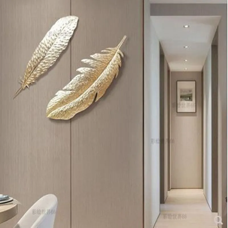 Кованые железные поделки в Европейском стиле 3D настенные листья украшение для