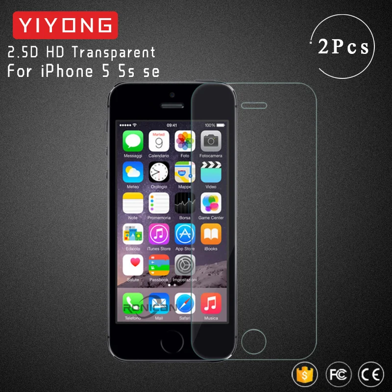 Стекло YIYONG 2.9D для iphone 5s закаленное стекло Защита экрана se Защитная пленка 5 5se |