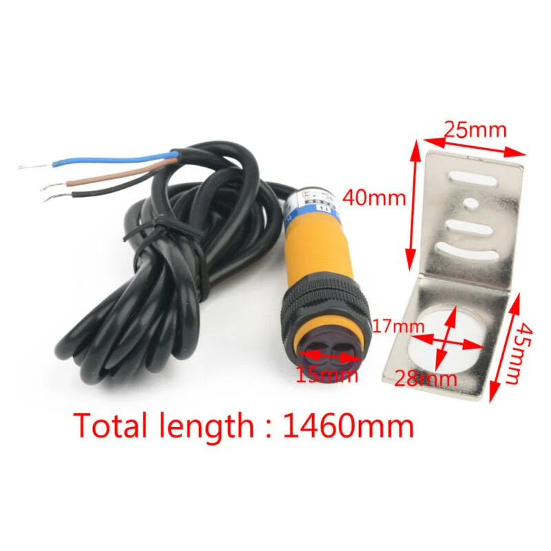 

Electrical Photoelectric Switch Sensor Infrared 6-36V DC 5-30cm Industrial