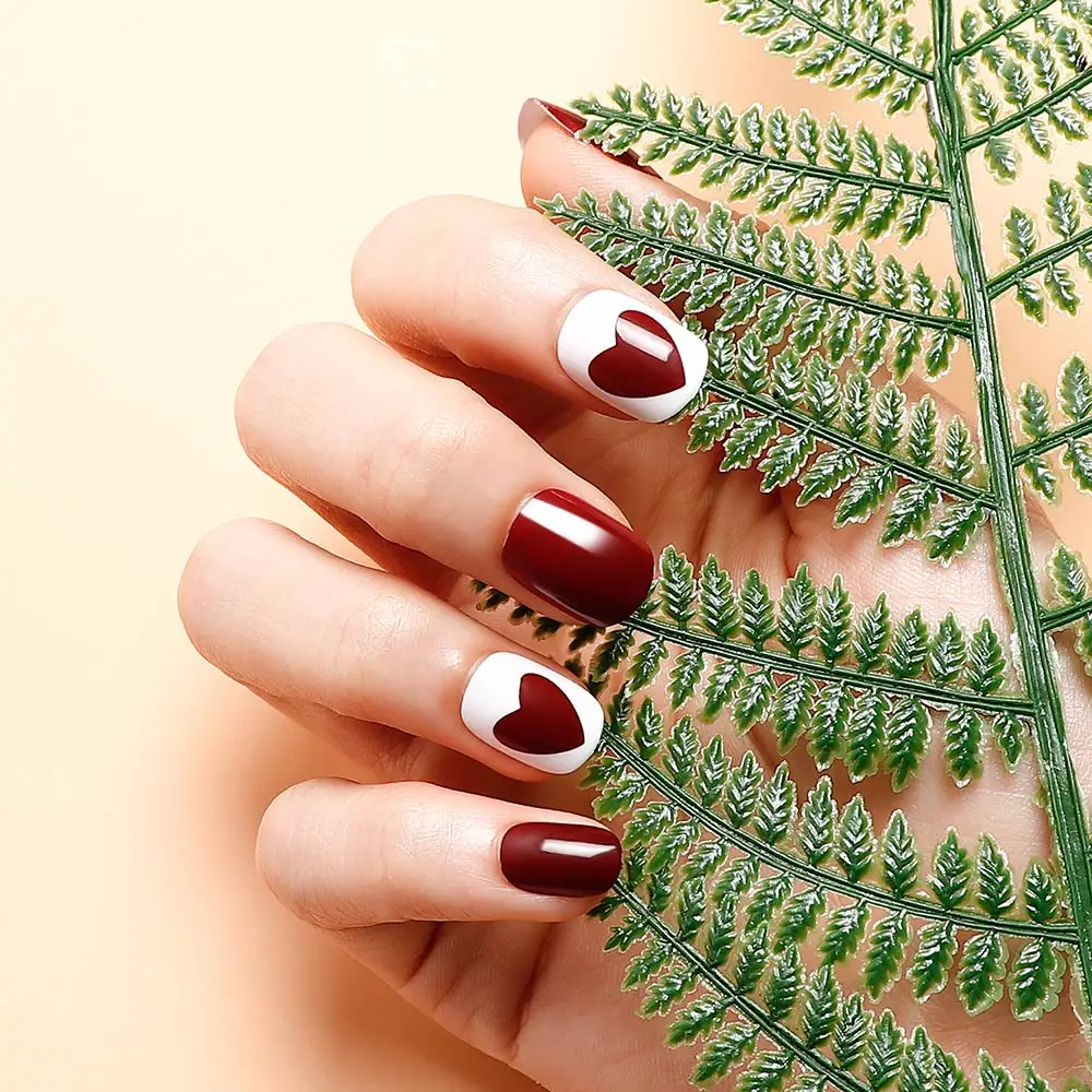 24 шт. накладные ногти длинные квадратные съемные с полным покрытием клейкой