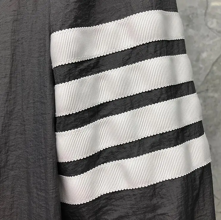 

2021 Fashion TB Thom Brand Jacket Men Quick Dry Striped Sun-Uv-Protective Loose Summer Coats Thin Casual Hooded Skin Windbreaker