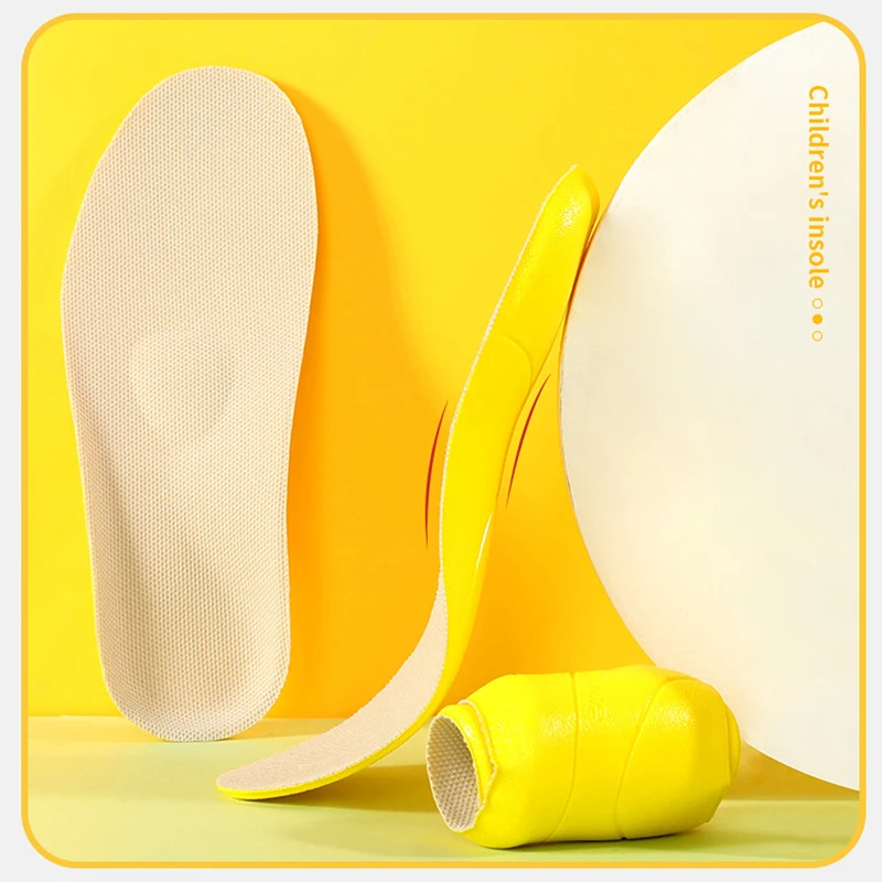 

3ANGNI Children Orthopedic Insoles For Shoes Flat Feet Arch Support Sport Pad Soft PU Inserts In Pads Relief Foot Heel