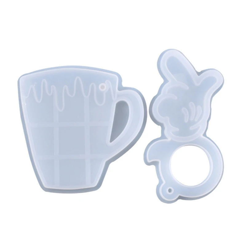 

Crystal Epoxy Resin Mold Keychain Pendant Silicone Mould DIY Crafts Decorations Jewelry Making Tool