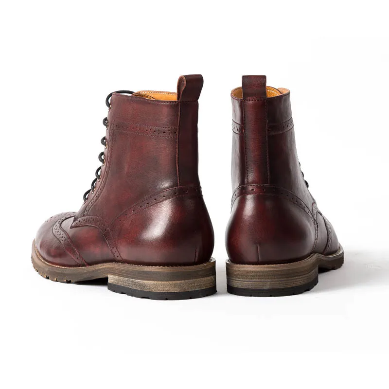 Лидер продаж высококачественные Брендовые мужские новые модные Броги из