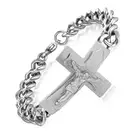 Новый индивидуальный Крест из священного писания мотоцикл мужской браслет в стиле панк браслет модный подарок ювелирные изделия подарок