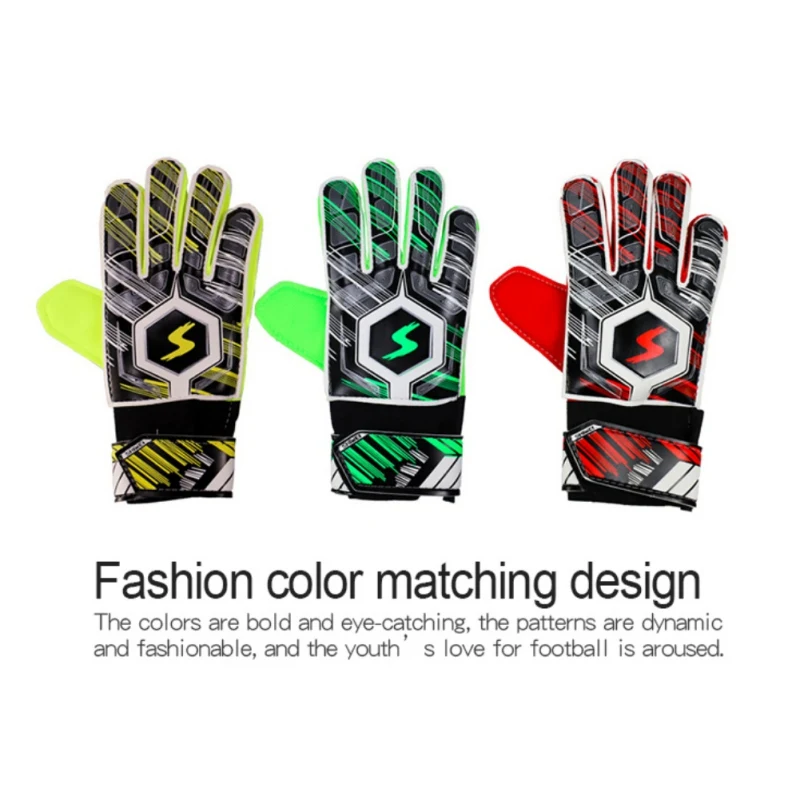 Kids Men's Soccer Gloves Professional Football Protection Keeper Adult Goalie Training Secure | Спорт и развлечения