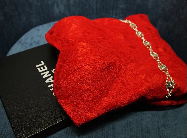 

free shipping casamento crystal women vestido de noiva 2014 new fashion sweetheart romantic red long lace mermaid wedding dress