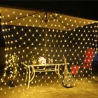 1,5*1,5 м 3*2 м 4x6 м 8*10 м ЕС светодиодные сетчатые огни для двора водонепроницаемые мигающие гирлянды Рождественские огни Светодиодный жные светодиодные сказочные огни